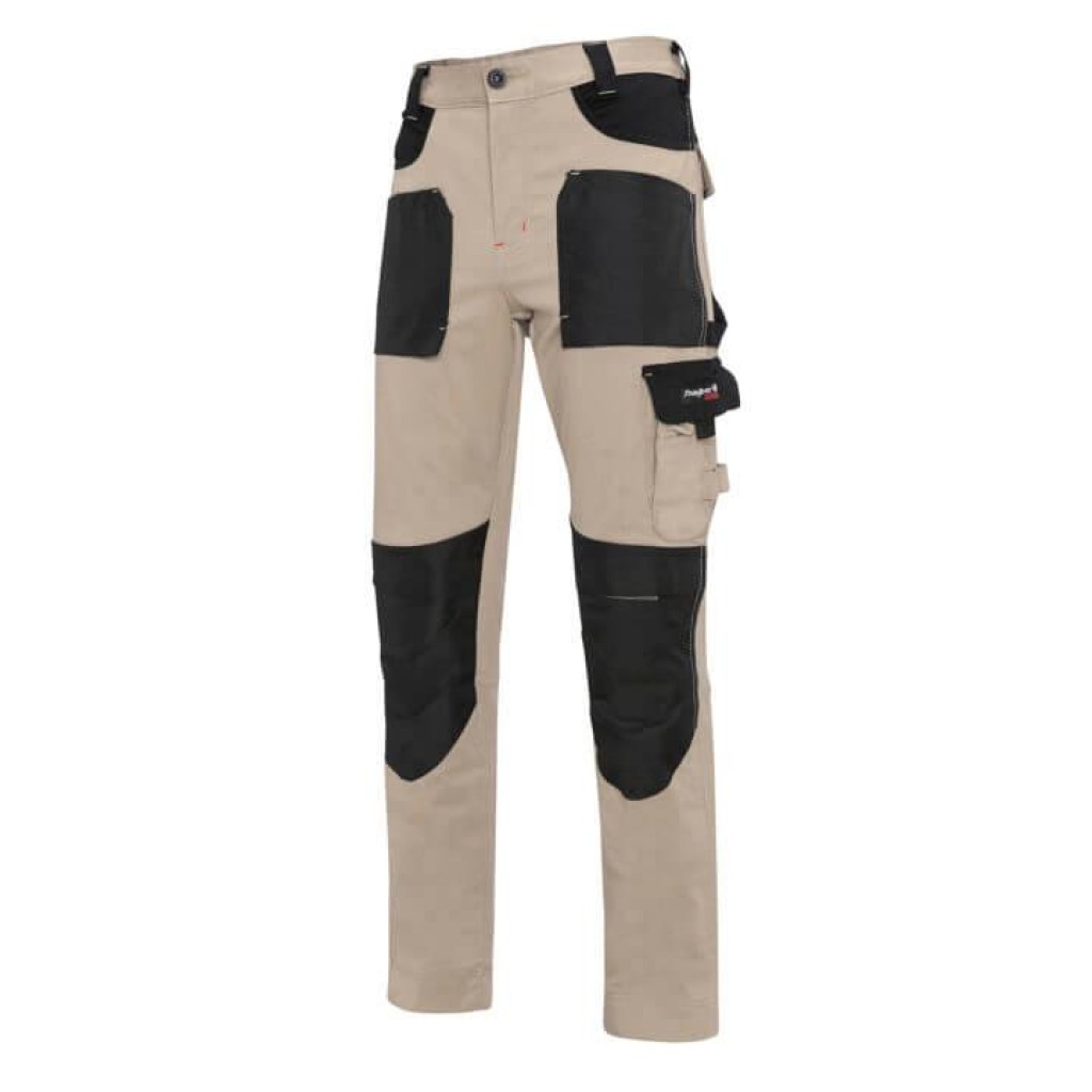 PANTALON J.HAYBER OREGON CAMEL/NEGRO M