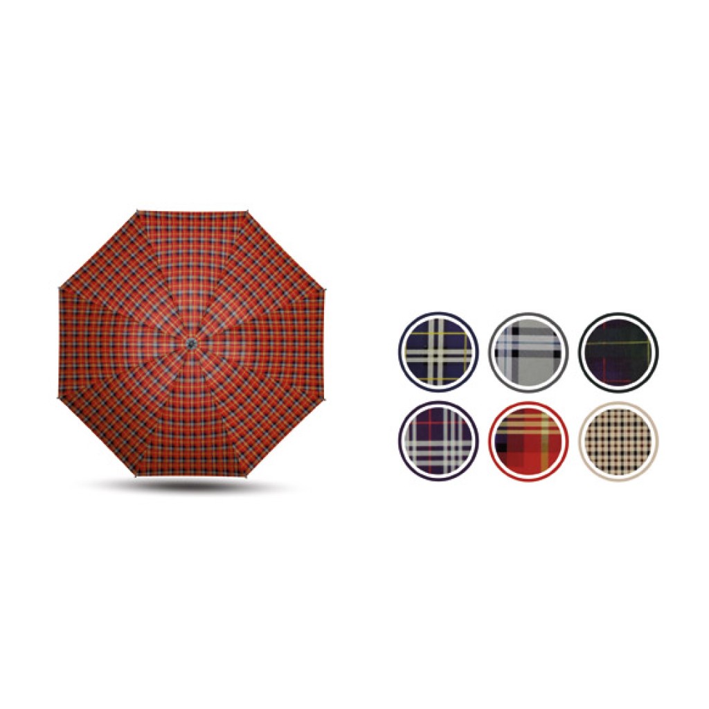 PARAGUAS MUJER PLEGABLE MASURTIDO CUADRO