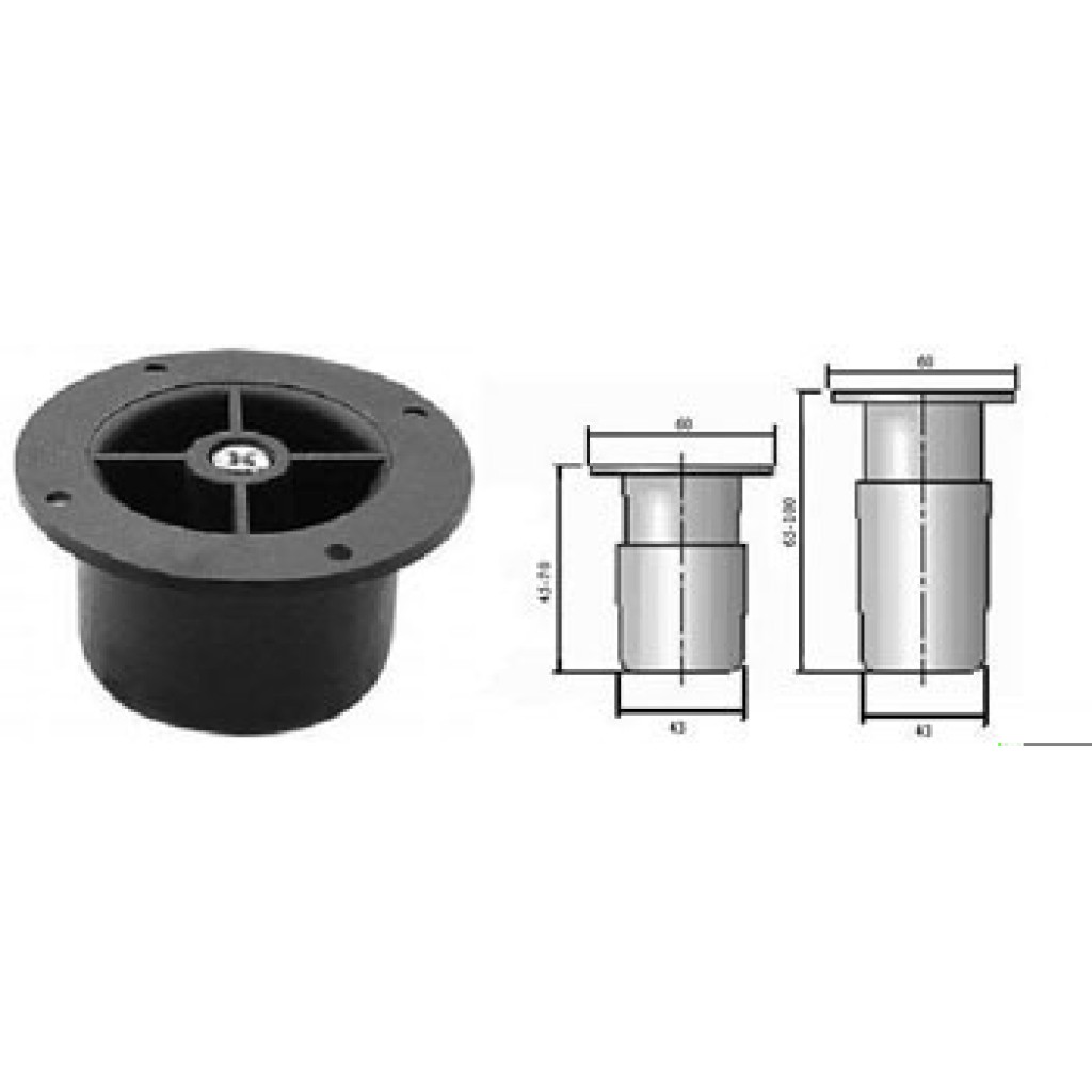 PATA SANDY NEGRA DE 65 A 100 RF.04013