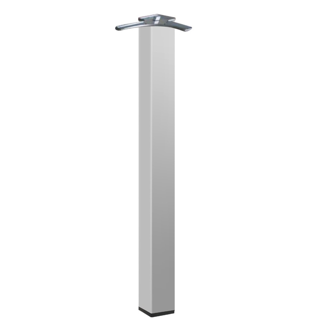 PATA MESA CUADRADA 710MM-GRIS RAL 9006