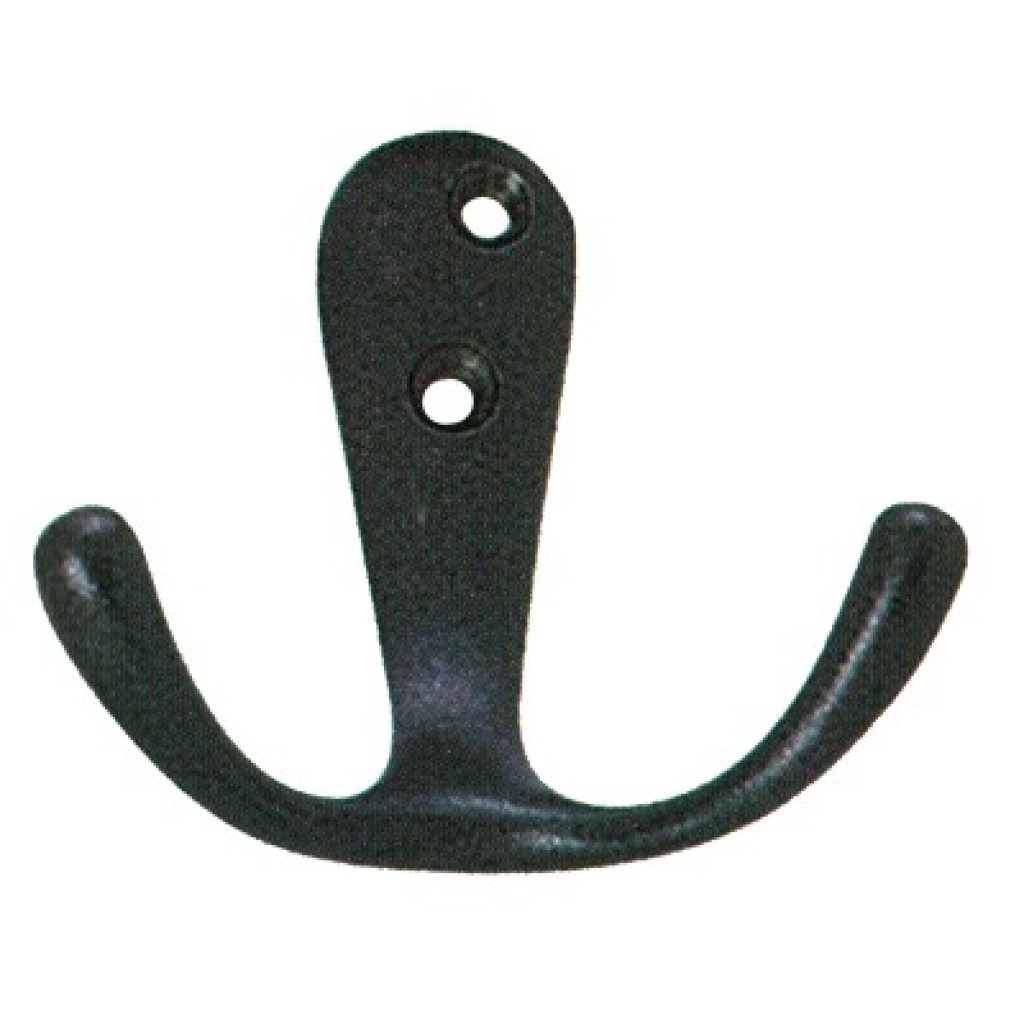 PERCHA DOBLE NEGRO RUSTICO  4121100