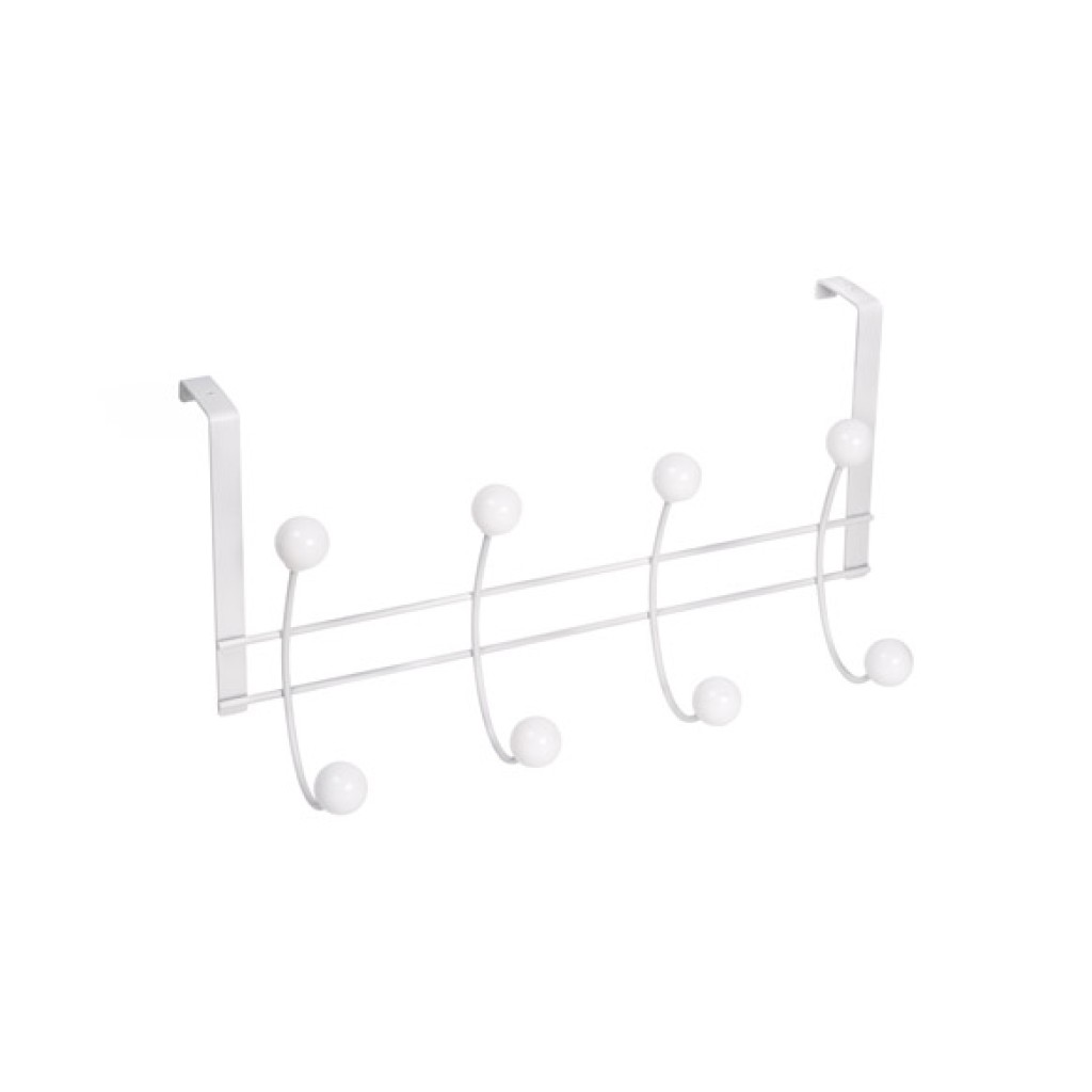 PERCHA SOBREPUERTA BLANCA 8 BOLAS HAYA B