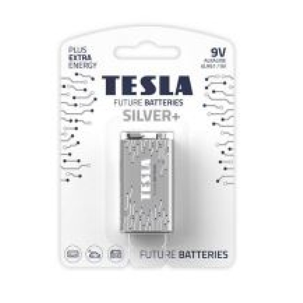 PILA TESLA 9V SILVER+ 6LR1 1UN.7018-6347