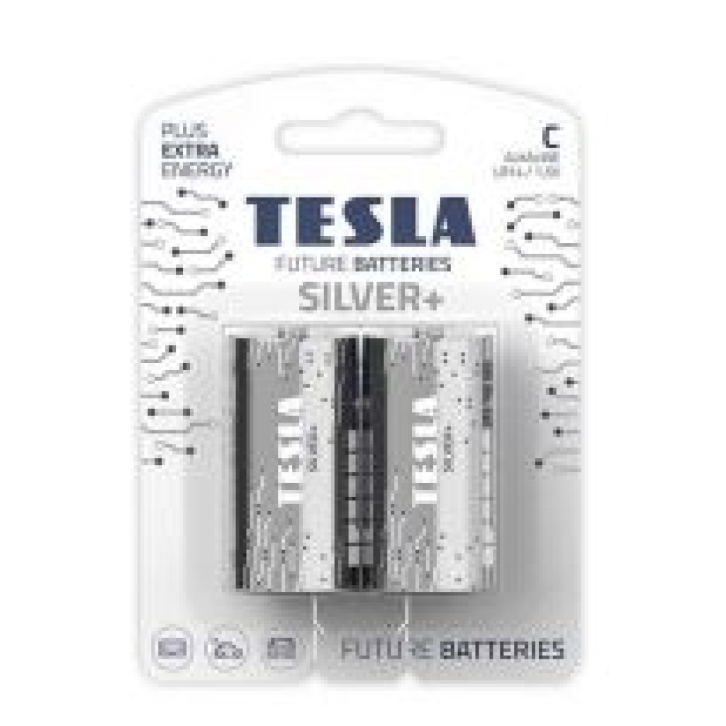 PILA TESLA C SILVER+ LR14  2UN.7034-6354