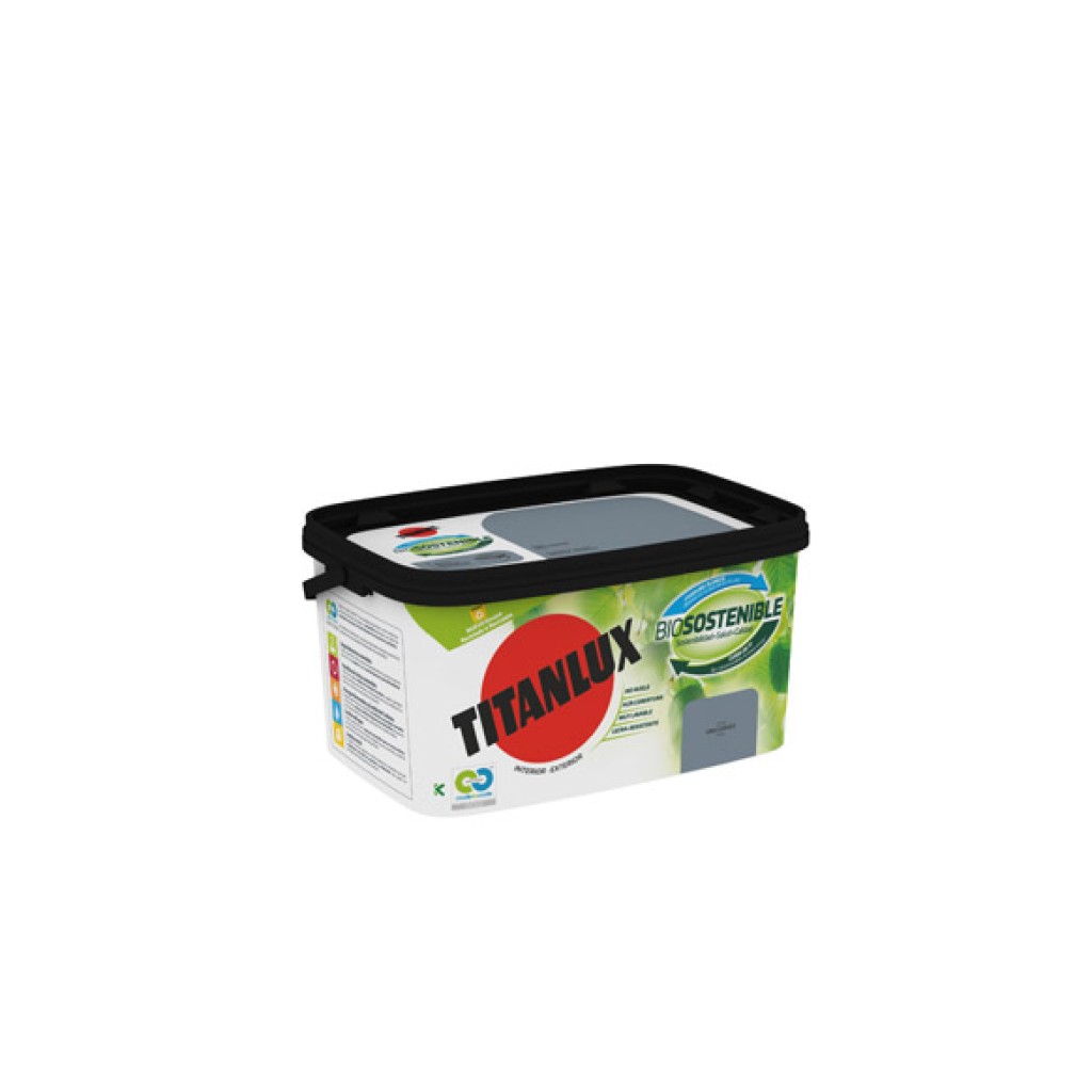 PINTURA PLASTICA INT-EXT. 4 L GRIS CUARZ