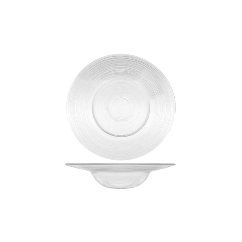 PLATO VIDRIO CIRCLE       HONDO-26 CM