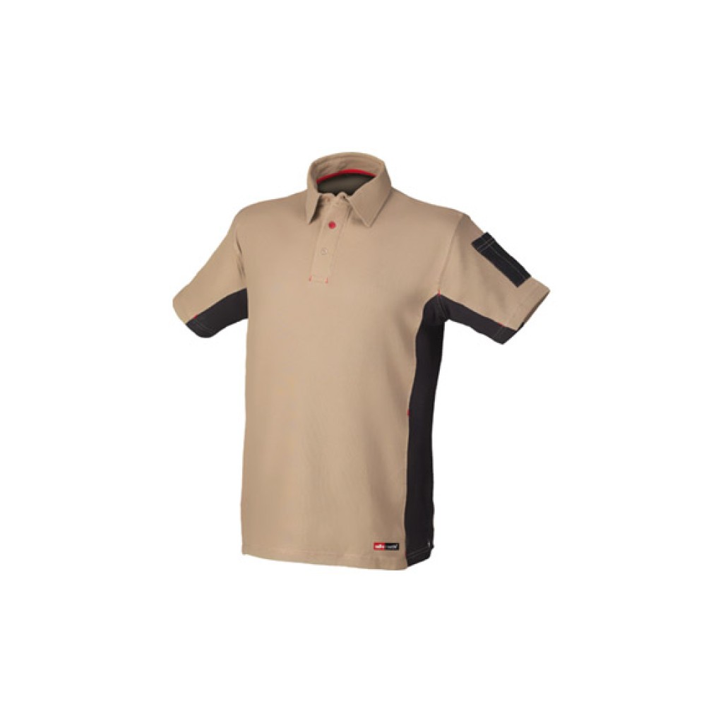 POLO MANGA CORTA STRETCH  BEIGE T XL