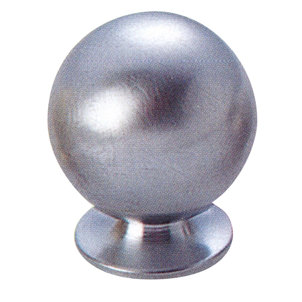 POMO INOX MATE  BOLA C/BASE 30MM