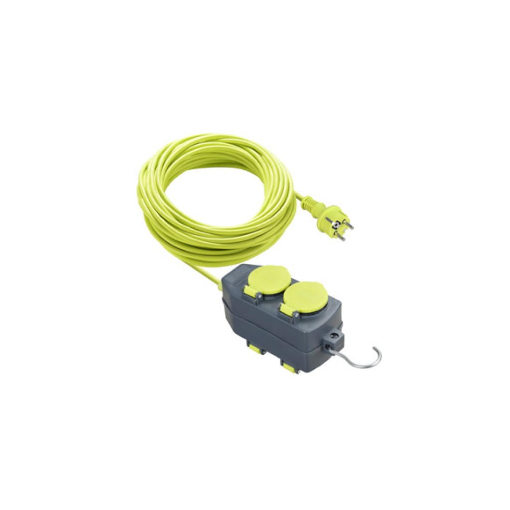 PROLONGADOR 4 TOMAS 16A   15 MT VERDE