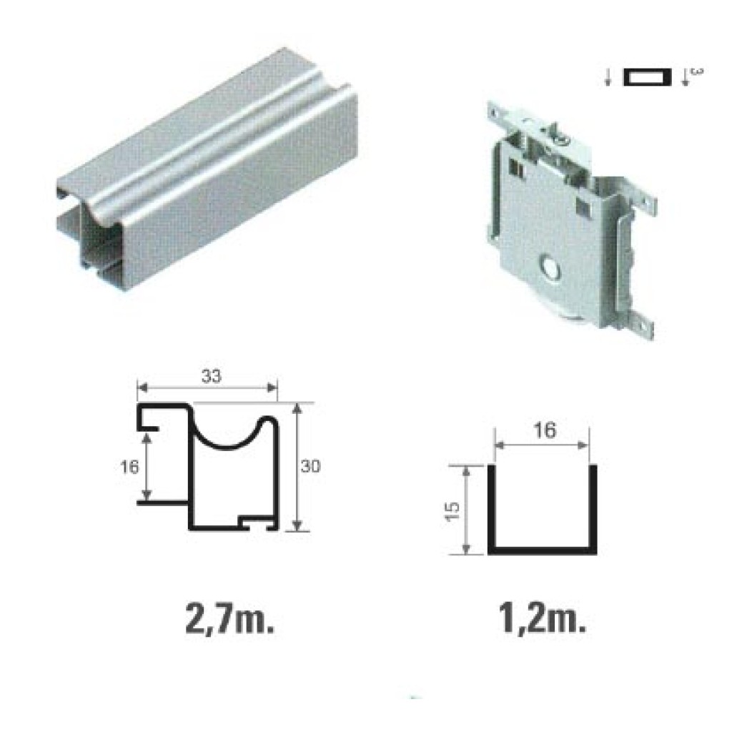 PUERTA KIT SO-16          PLATA 2,7 MTS