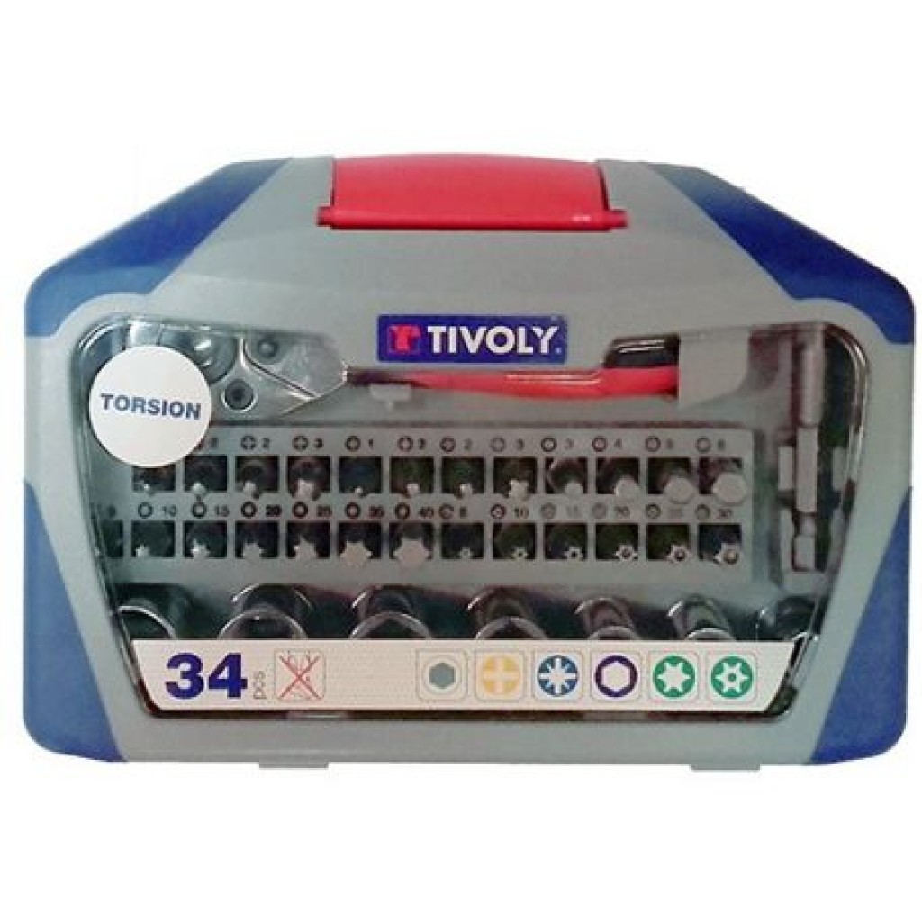 ESTUCHE PUNTAS WORKSET 34 PZ. TORSION