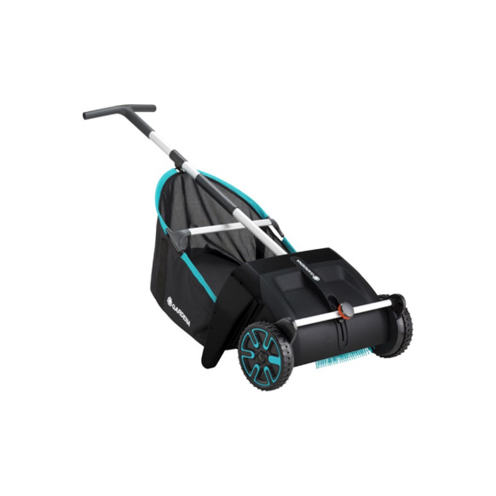 RECOGEDOR DE HOJAS CON RUEDAS