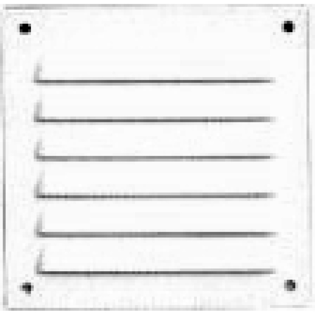 REJILLA SIN BORDE BLANCO E10 X 20 CM CON