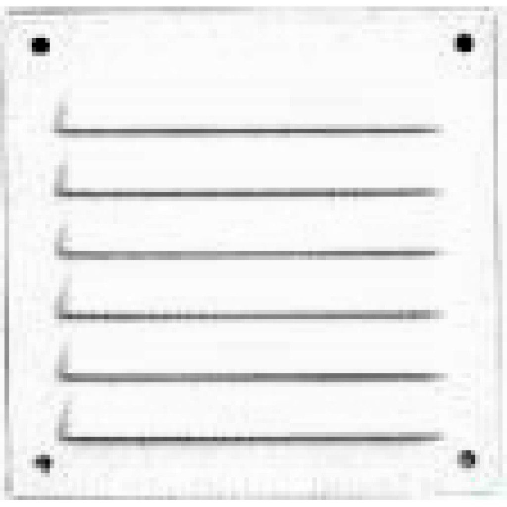 REJILLA SIN BORDE BLANCO E15 X 15 CM CON