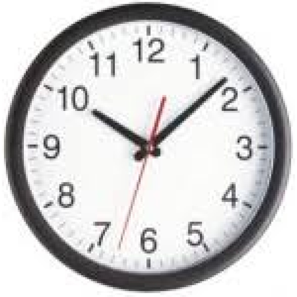 RELOJ PARED BLANCO/NEGRO  300X45 98.1077