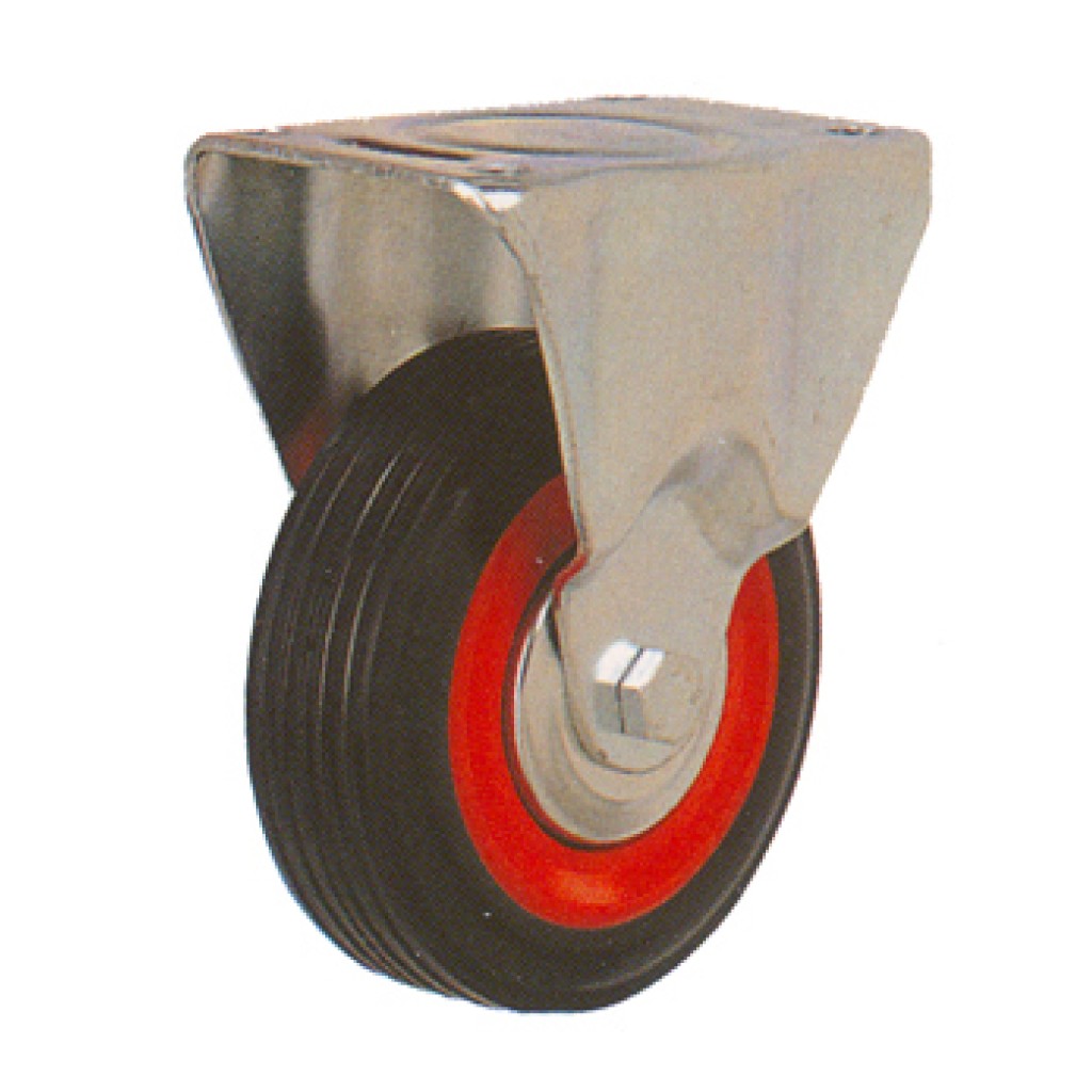 RUEDA FIJA AFO 173/130 GOMA