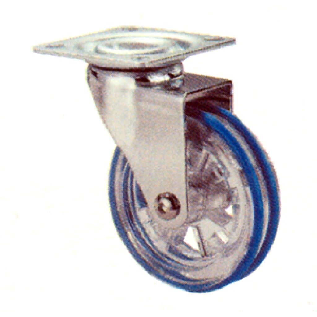 RUEDA GIRATORIA 10RD75  AZUL  1-0527