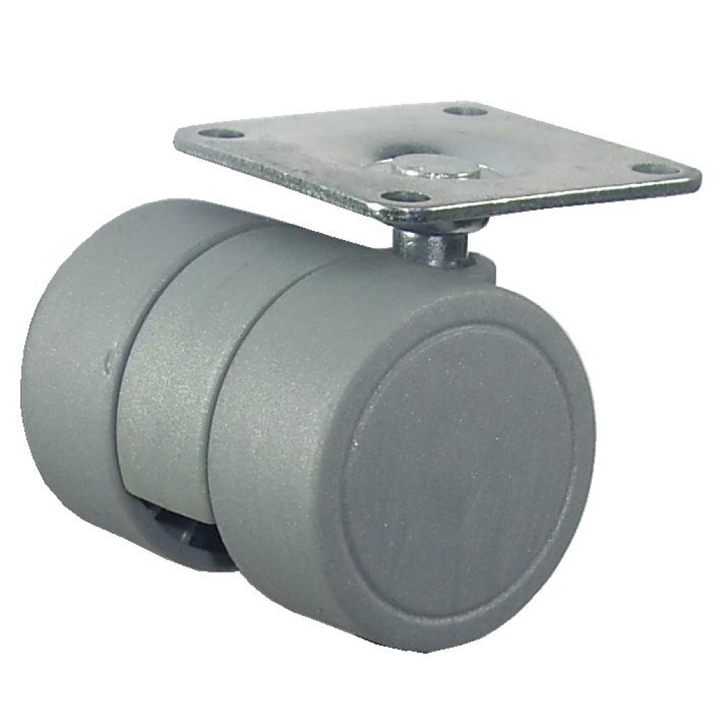 RUEDA GIR. TECNITEM 13133-40MM PP GRIS