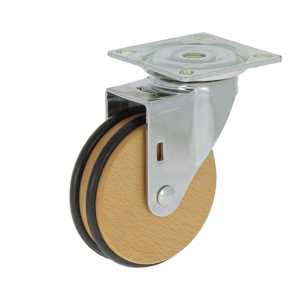 RUEDA GIR. TECNITEM 80049-50MM MADERA