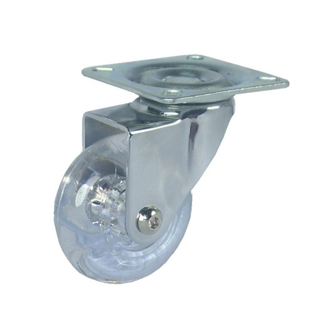 RUEDA GIR. TECNITEM 82324-50MM PU TRANSP