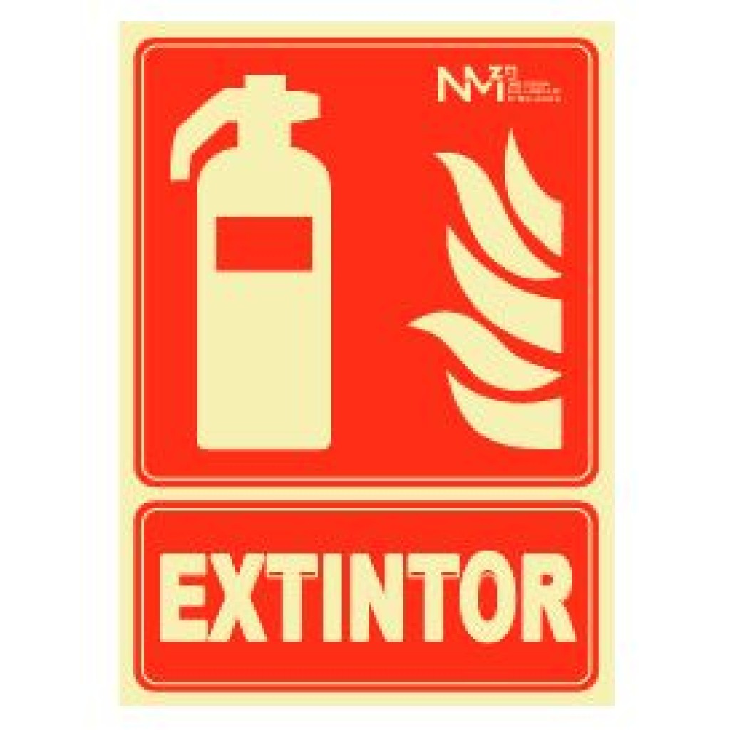 SENAL EXTINTOR PVC 0,7MM 210X300MM CL-B