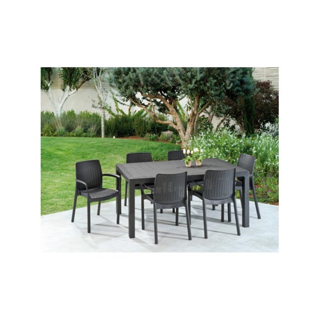 SILLON RATAN RESINA       BALY ANTRACITA