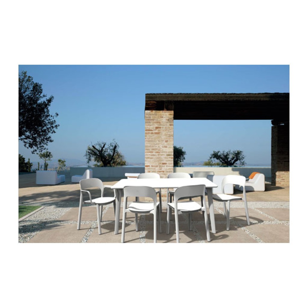 SILLON CON BRAZOS POLIPROPBLANCO