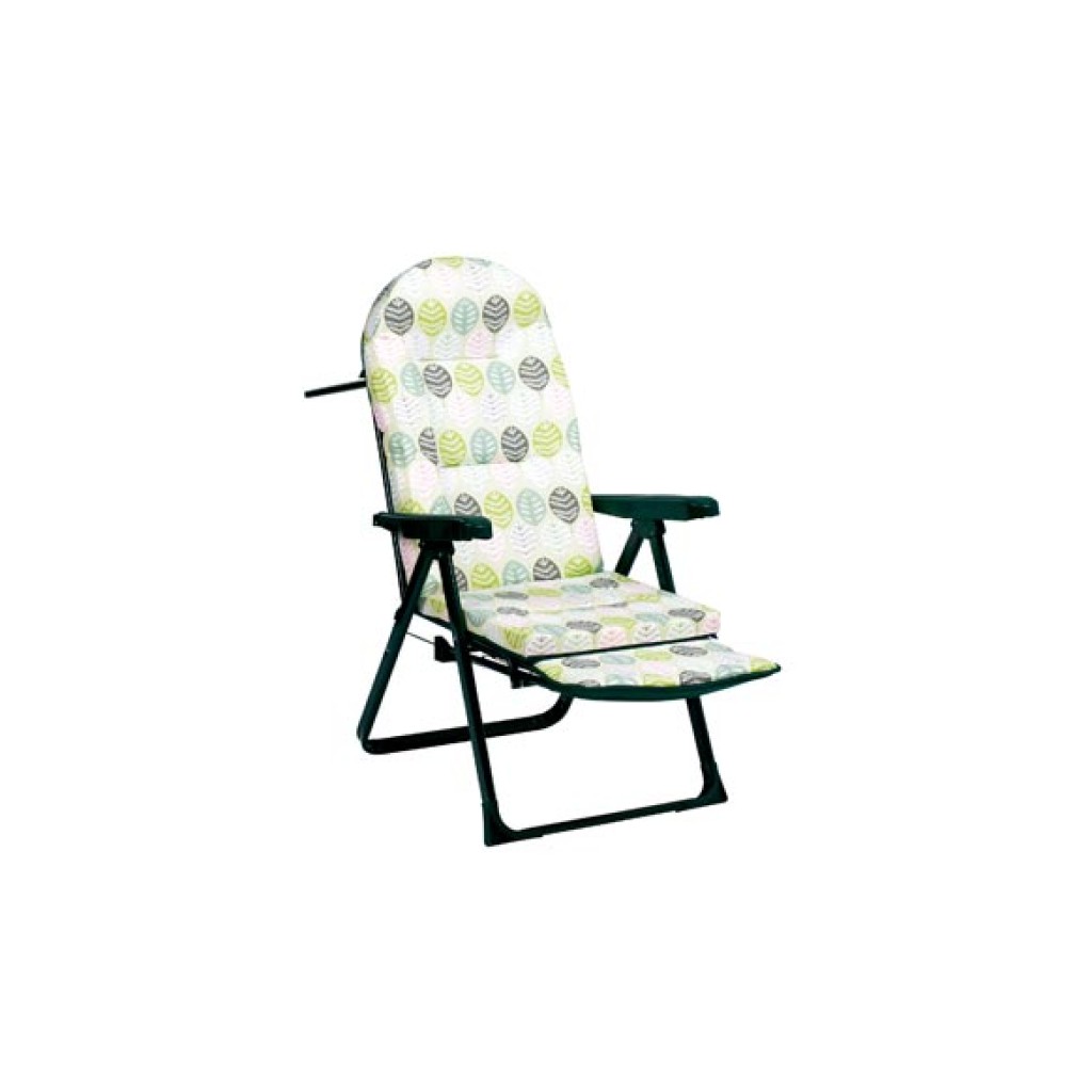 SILLON RELAX CON REPOSAPIEESTAMPADO HOJA