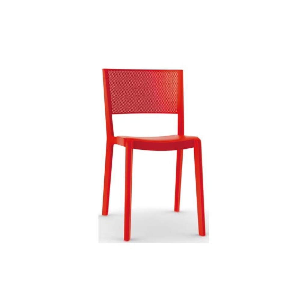 SILLA POLIPROPILENO       SPOT ROJO