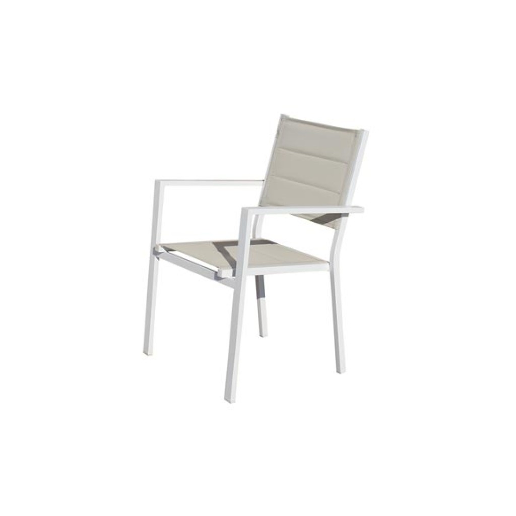 SILLON ALUMINIO TEXTILENE WHITE