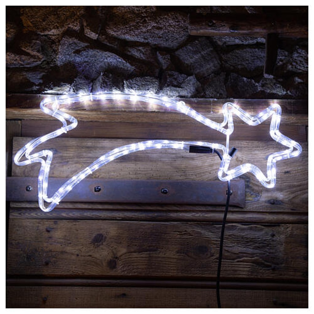 SILUETA LUCES 68X35 RELAIFL COMETA BLANC