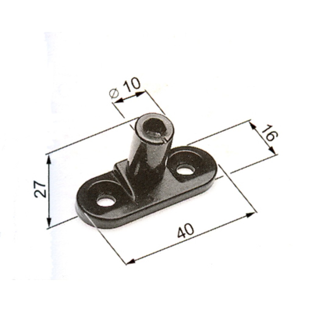 SOPORTE INCLINADO AGB H00901.12.93 NEGRO