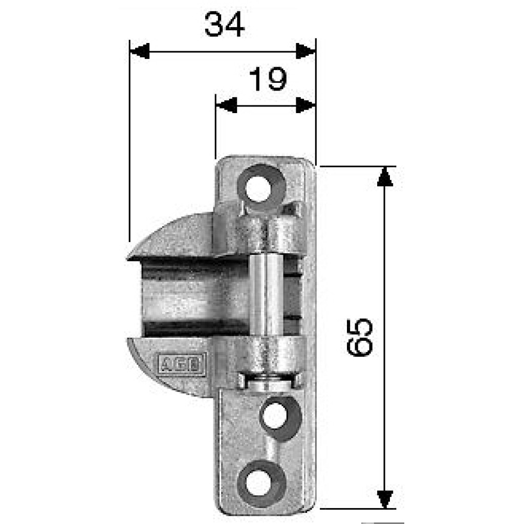 SOPORTE COMPAS A40041.01.01 CROMO (DER)