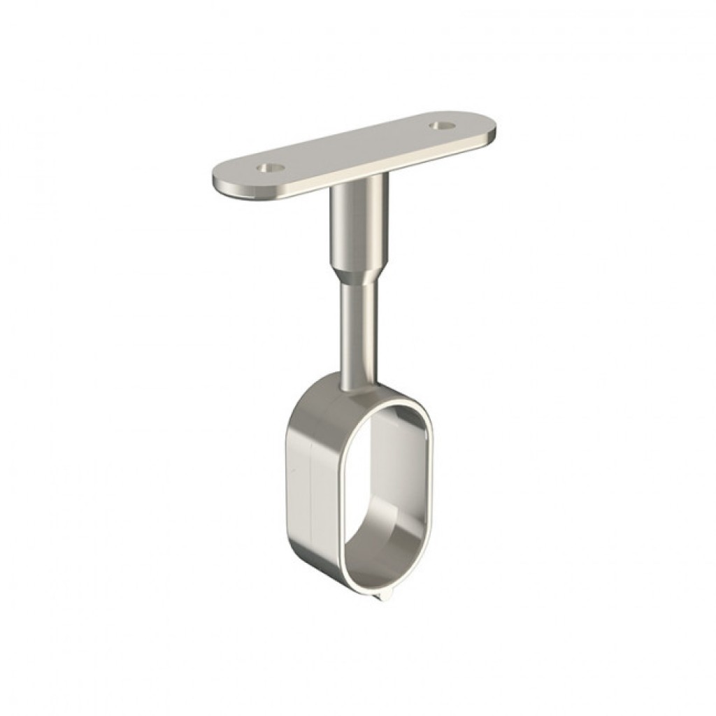 SOPORTE BARRA 30X15 INTERM.NIQUEL