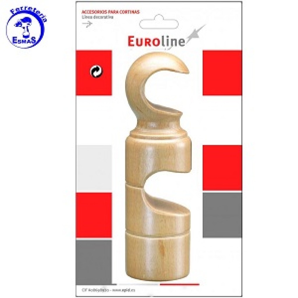 SOPORTE DOBLE EUROL.(1UND) 29MM BLANCO