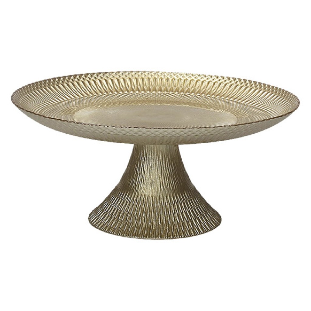 SOPORTE PASTEL INDIVIDUAL ORO D.28 CM