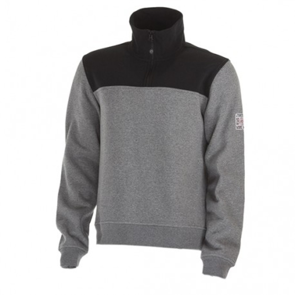 SUDADERA J.HAYBER NEBRASCA GRIS/NEGRO L