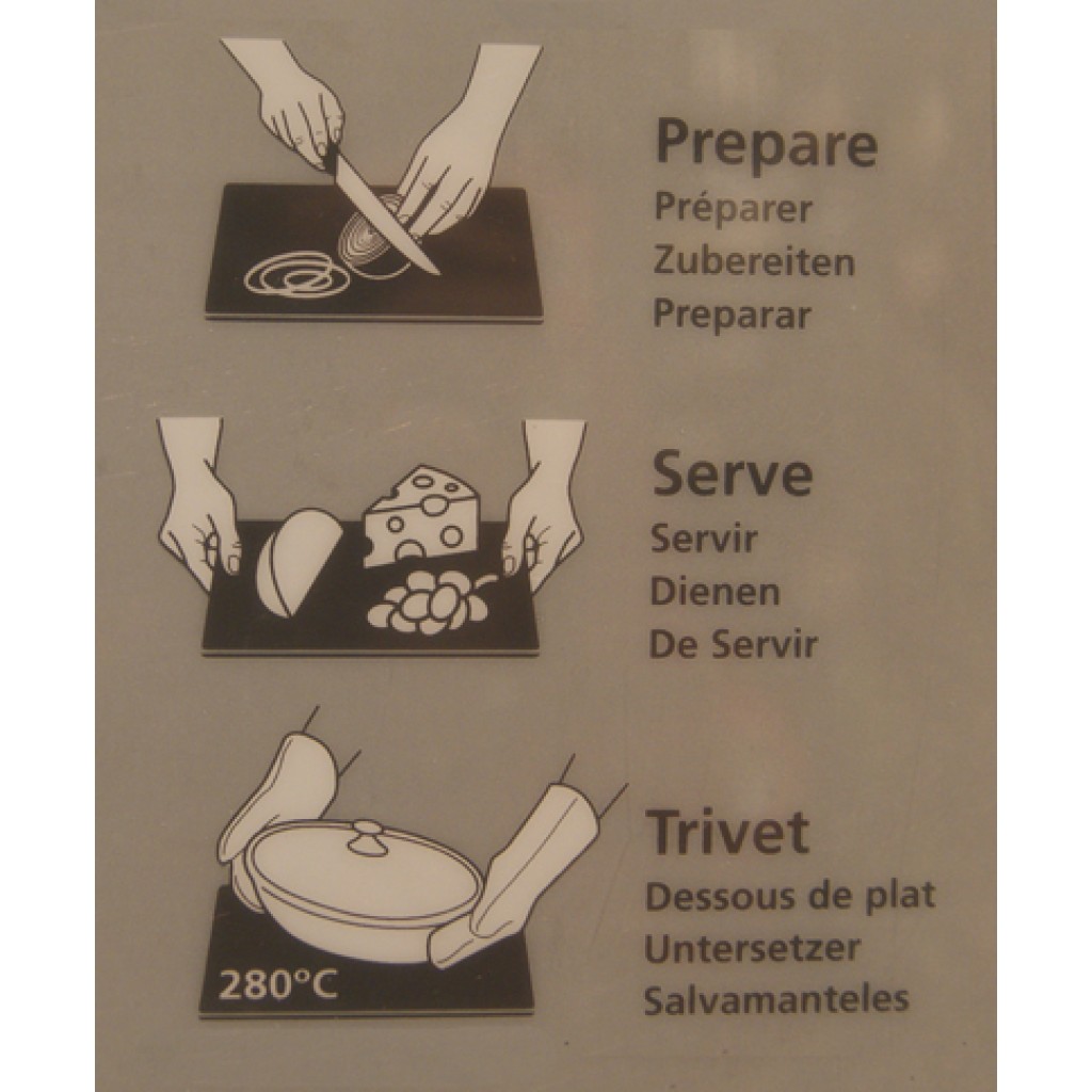 TABLA CORTAR CRISTAL UNI012AS