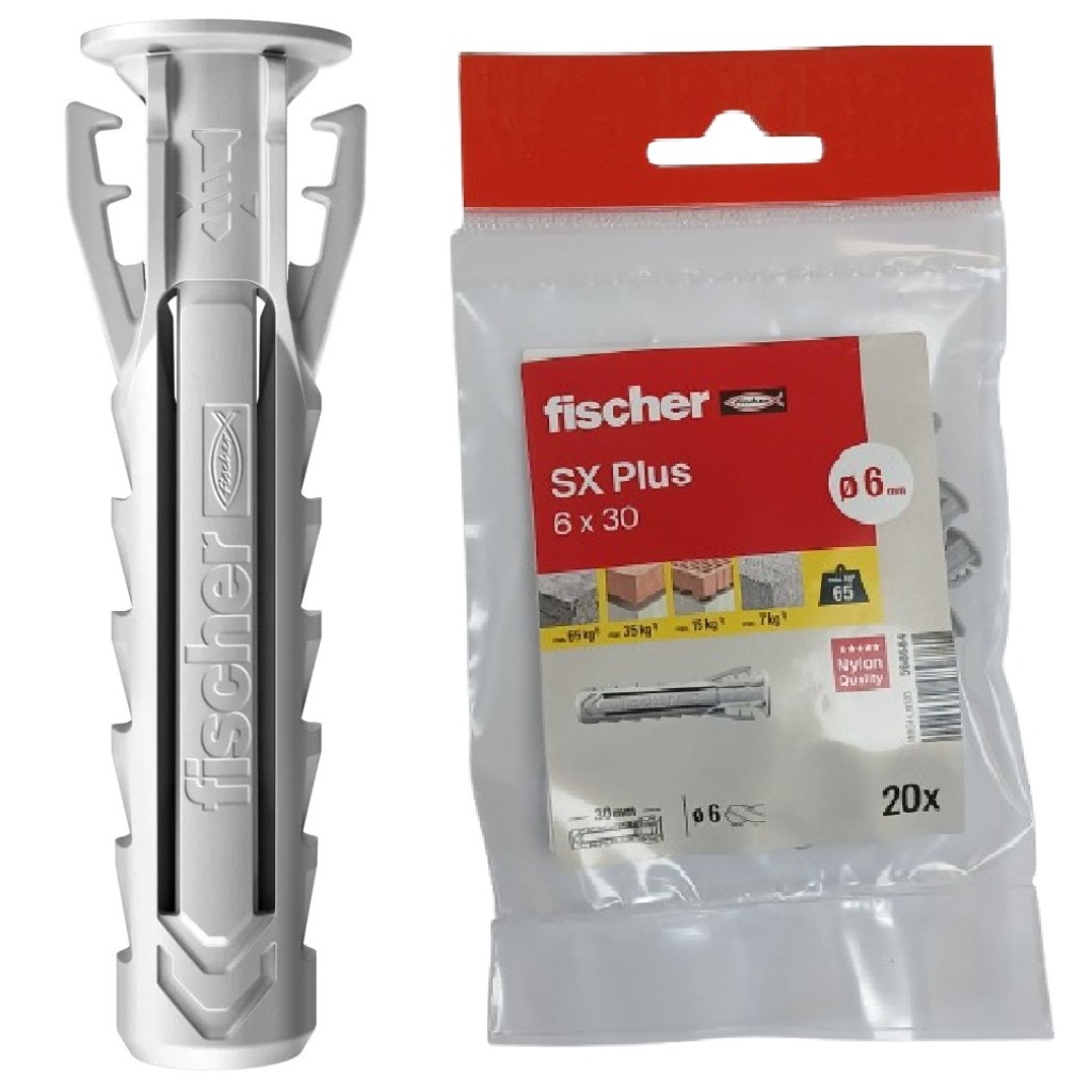 TACO NYLON FISCHER  SX-6 X 30/20BP BOLSA