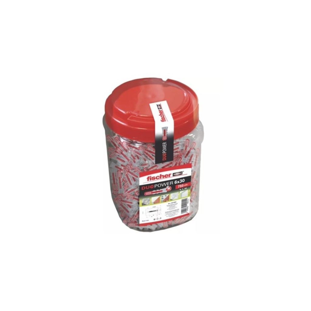 TACO NYLON DUOPOWER 6X30 (750UN) CUBO