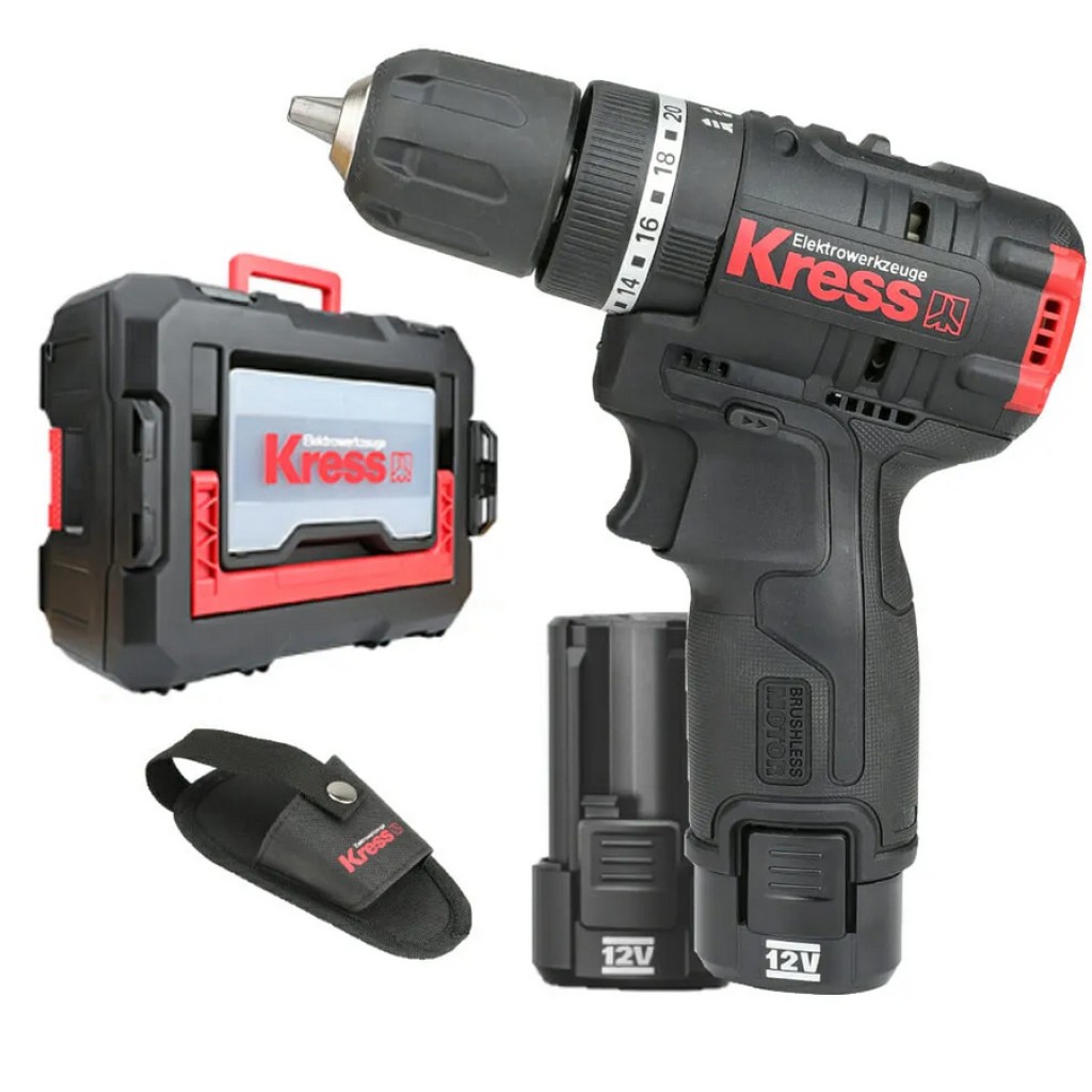TALADRO KRESS  PERC. BL 12V 2.Ah KUC12