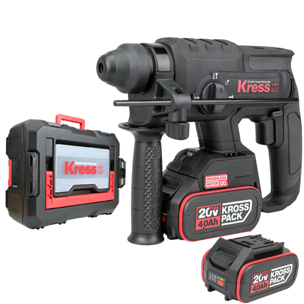 TALADRO MART. KRESS 20V 4Ah 2BAT KUC60.2