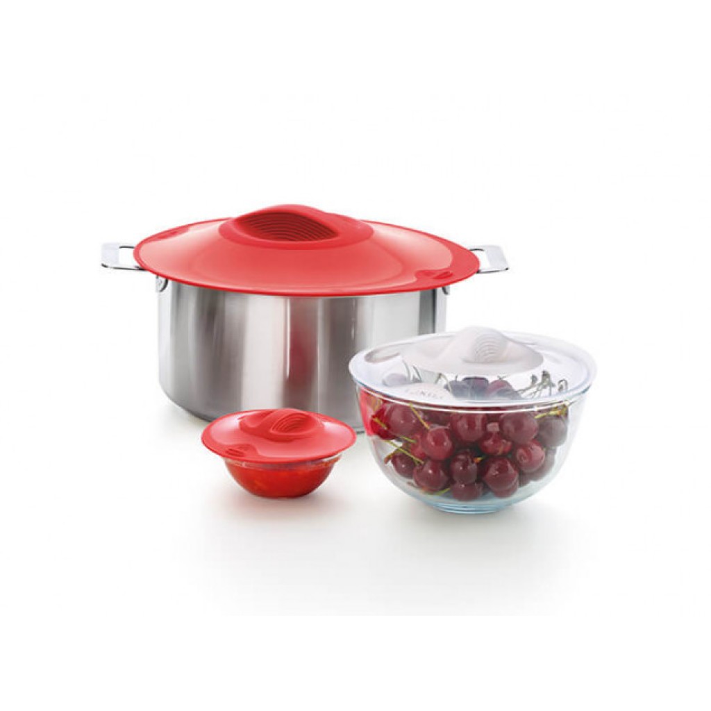 TAPA SUCCION 17CM.LEKUE ROJO 1270517R14