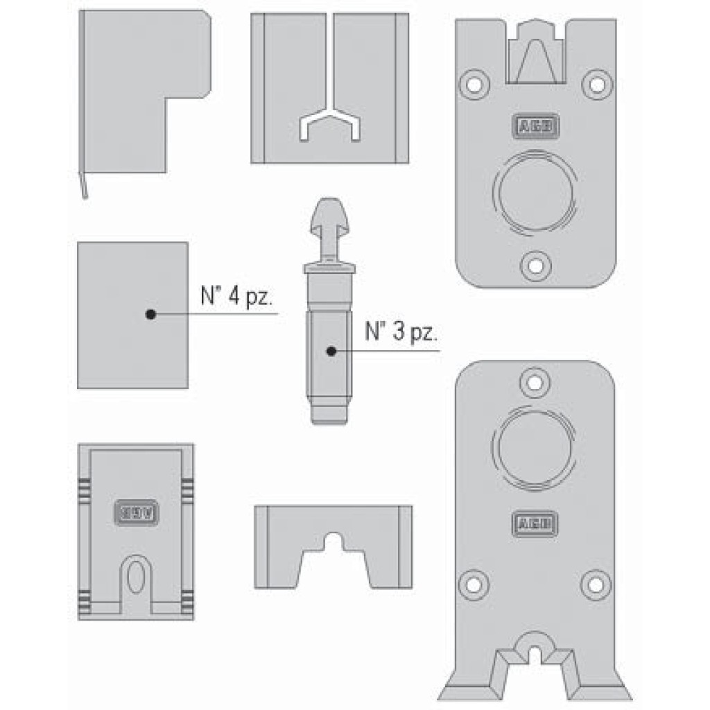 TAPA KIT UNIVERSAL GRIS RAIL ALTO AGB