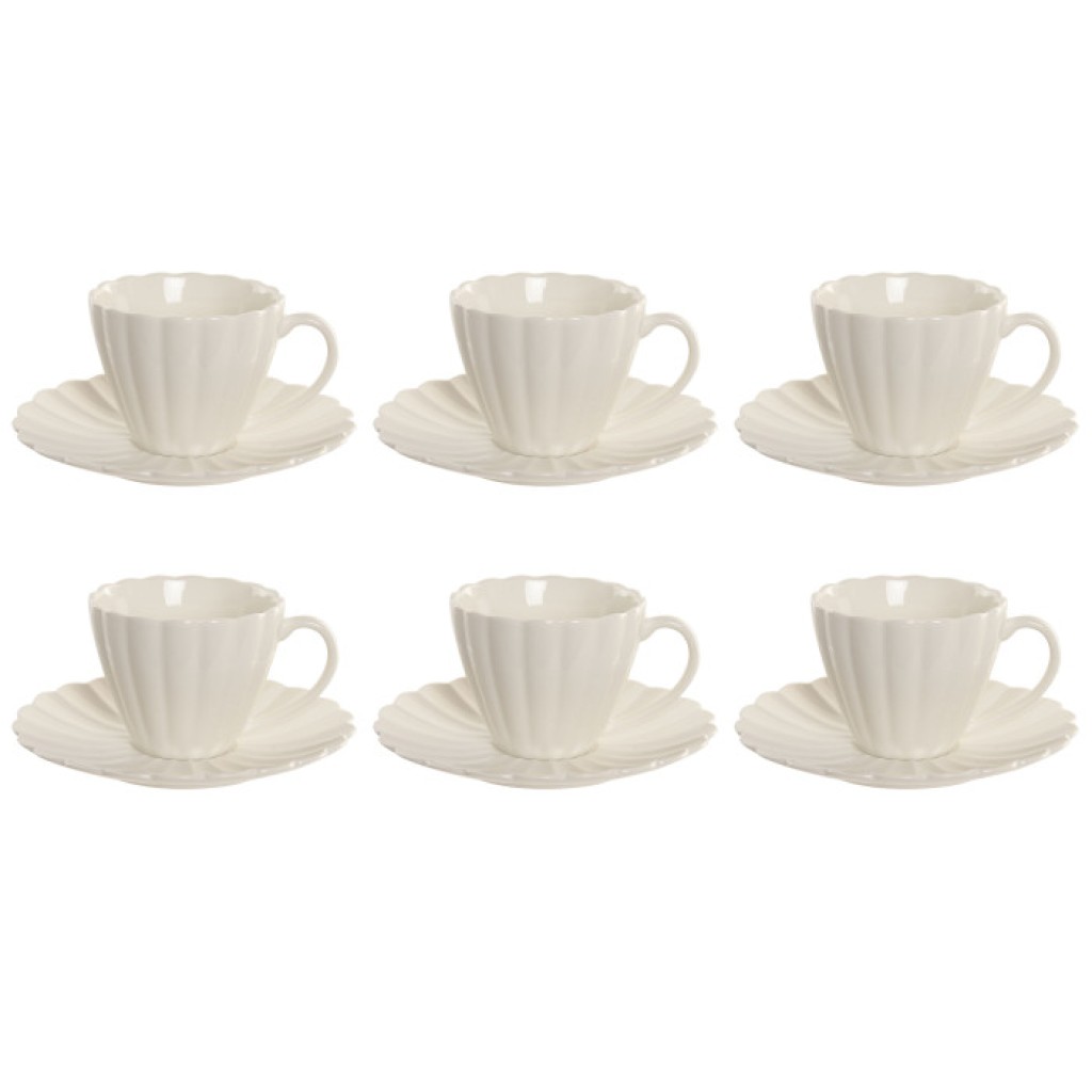 TAZAS CAFE/CORTADO SET 6 BLANCO 15 CL