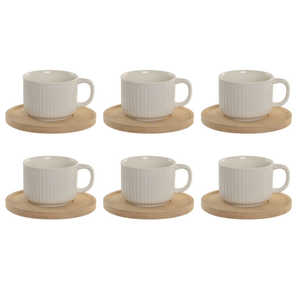 TAZAS CAFE/CORTADO SET 6 BAMBU  90 ML