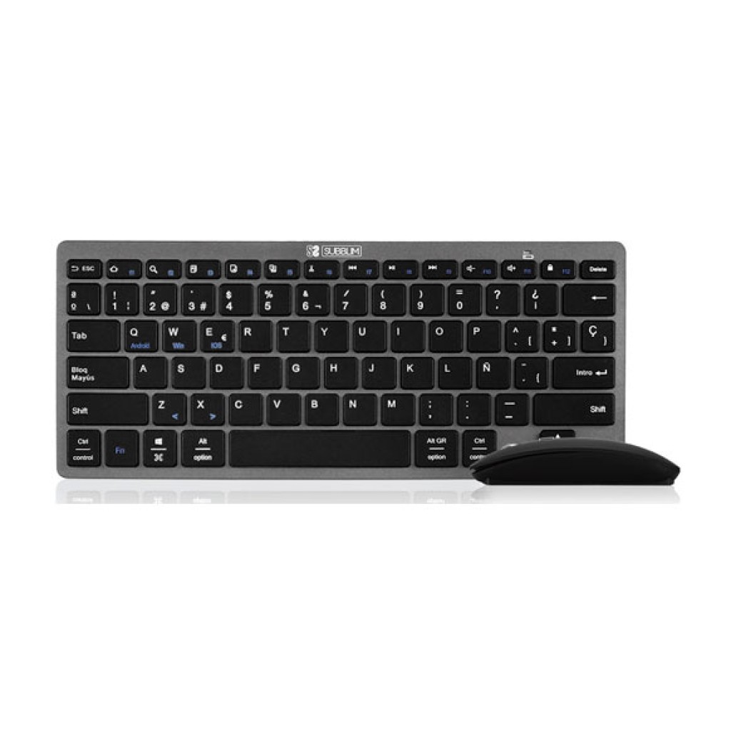 TECLADO+MOUSE DYNAMIC COMBBLUETOOTH GRIS