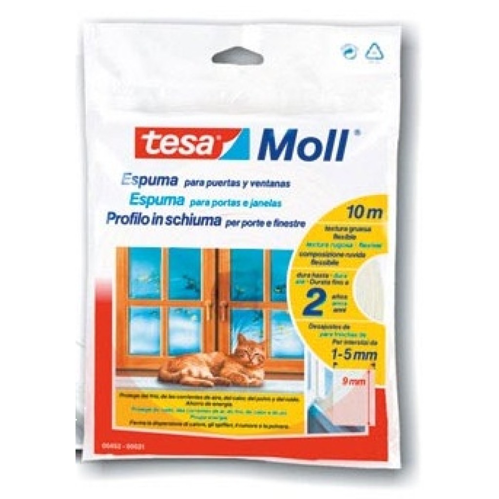 BURLETE ESPUMA            10 M X 9 MM TE