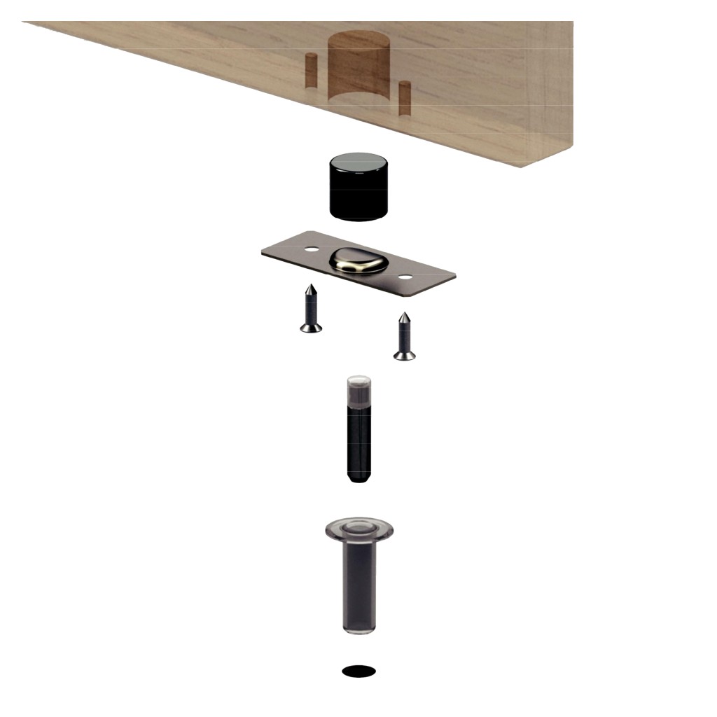 TOPE PUERTA FANTOM INOX MATE