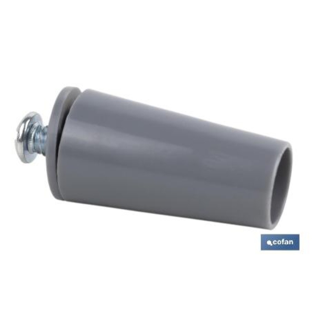 TOPE PERSIANA C/TORNILLO 40MM GRIS